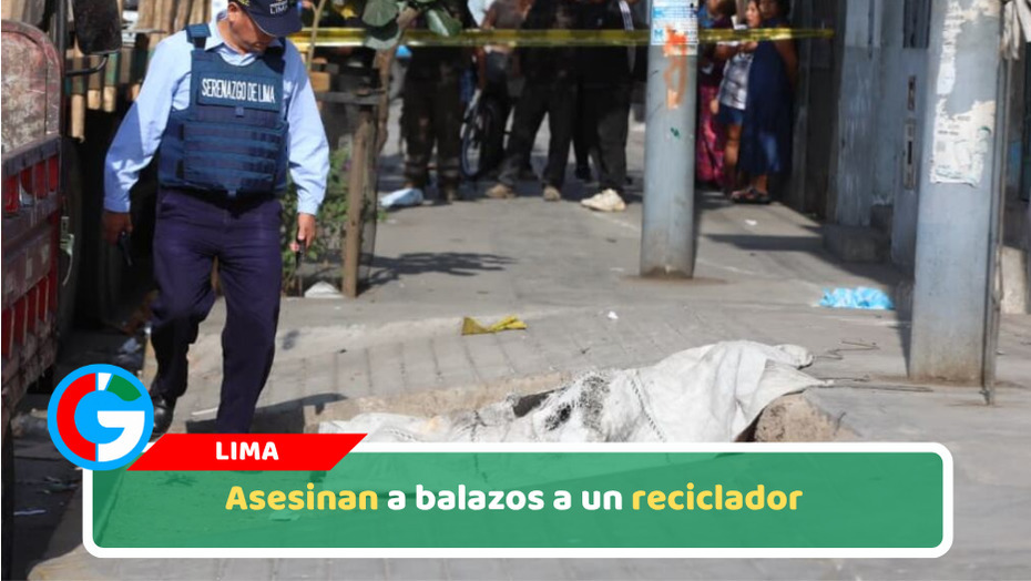 Asesinan a balazos a un reciclador