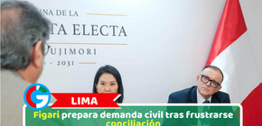 Lima: Figari prepara demanda civil tras frustrarse conciliación