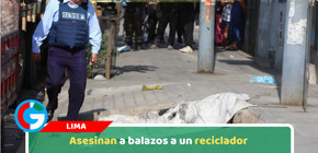 Asesinan a balazos a un reciclador 