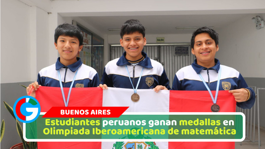 Estudiantes peruanos ganan medallas en Olimpiada Iberoamericana de matemática