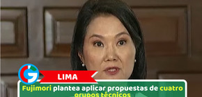 Lima: Fujimori plantea aplicar propuestas de cuatro grupos técnicos