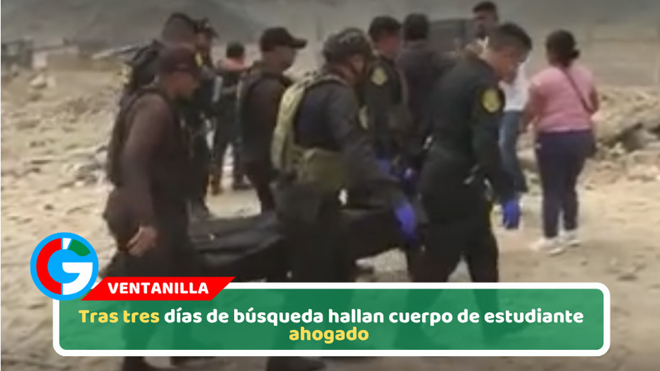 Tras tres días de búsqueda hallan cuerpo de estudiante ahogado