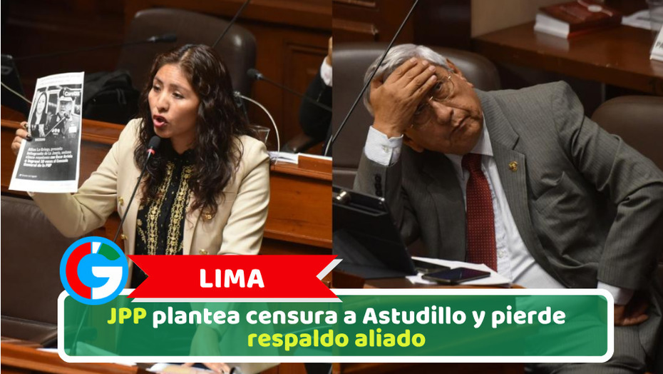 Lima: JPP plantea censura a Astudillo y pierde respaldo aliado