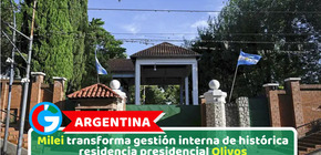Argentina: Milei transforma gestión interna de histórica residencia presidencial Olivos