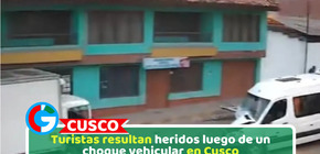 Turistas resultan heridos luego de un choque vehicular en Cusco