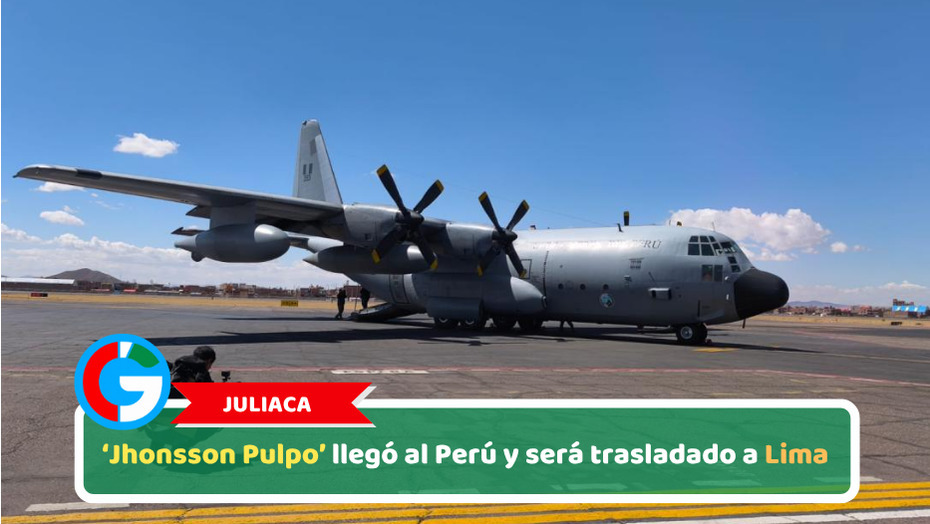 Juliaca: ‘Jhonsson Pulpo’ llegó al Perú y será trasladado a Lima