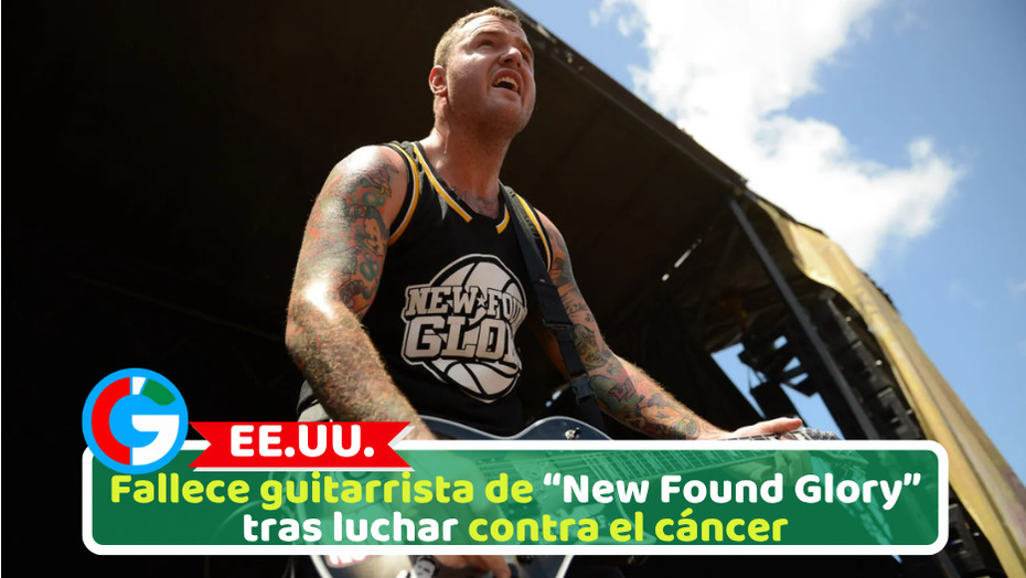Fallece guitarrista de “New Found Glory” tras luchar contra el cáncer