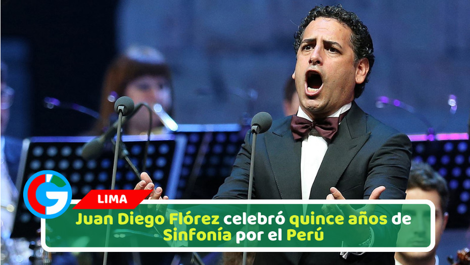 Juan Diego Flórez celebró quince años de Sinfonía por el Perú