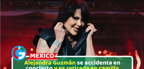 Alejandra Guzmán se accidenta en concierto y es retirada en camilla