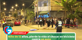 Niño de 12 años, pierde la vida al chocar en bicicleta contra un auto