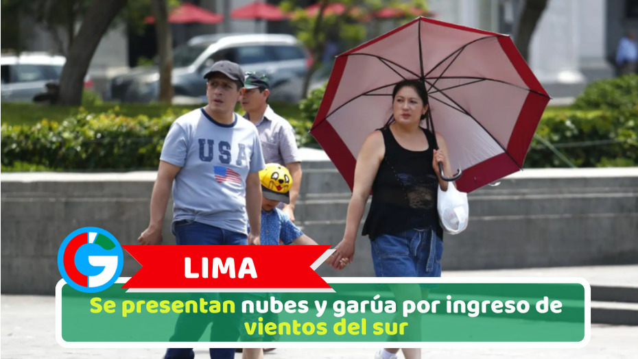 Lima: Se presentan nubes y garúa por ingreso de vientos del sur