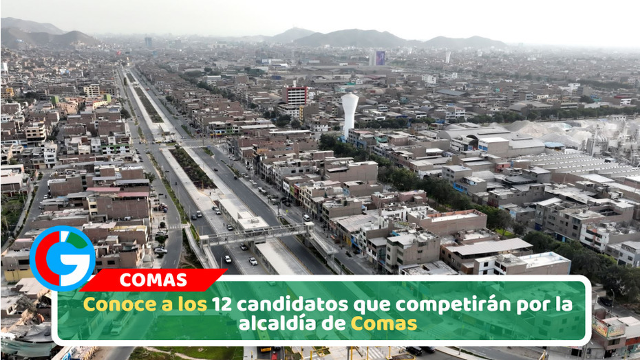 Conoce a los 12 candidatos que competirán por la alcaldía de Comas