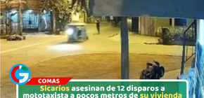 Sicarios asesinan de 12 disparos a mototaxista a pocos metros de su vivienda