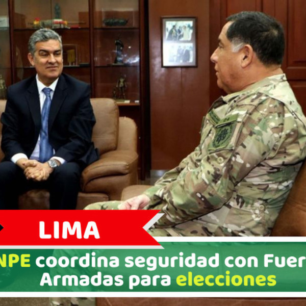 Lima: ONPE coordina seguridad con Fuerzas Armadas para elecciones