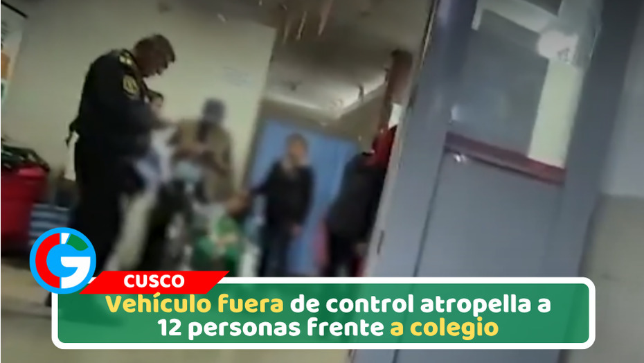 Vehículo fuera de control atropella a 12 personas frente a colegio