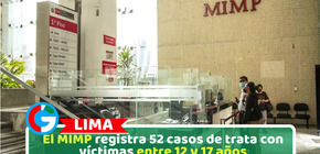 El MIMP registra 52 casos de trata con víctimas entre 12 y 17 años