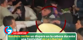 Rondero recibe un disparo en la cabeza durante una festividad en La Libertad