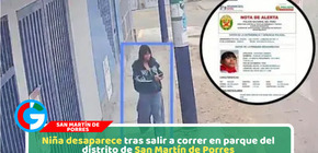 Buscan a menor de doce años desaparecida en San Martín Porres
