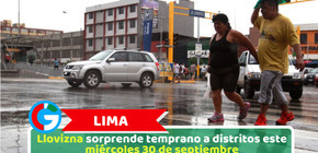 Lima: Llovizna sorprende temprano a distritos este miércoles 30 de septiembre