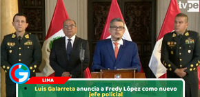 Luis Galarreta anuncia a Fredy López como nuevo jefe policial de la PNP en el Perú