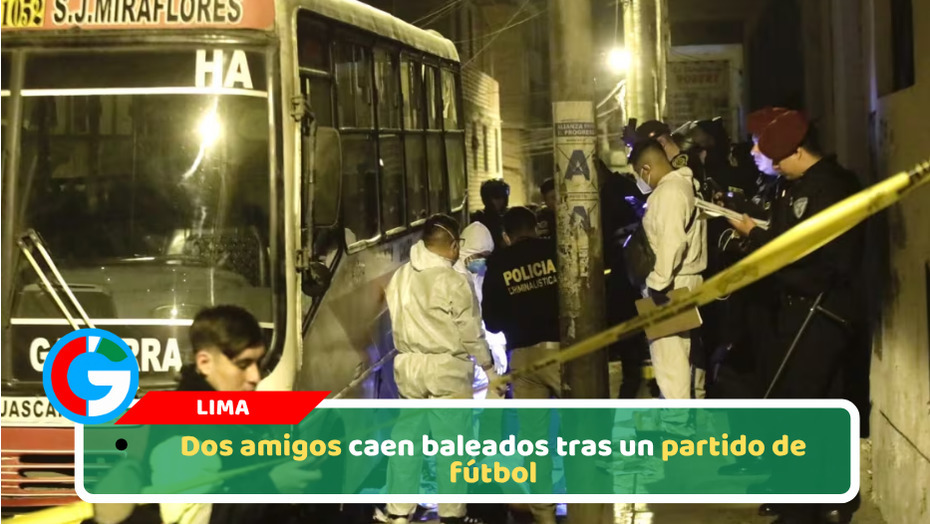 Dos amigos caen baleados tras un partido de fútbol
